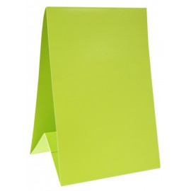 Marque-table carton vert anis 15 cm les 6