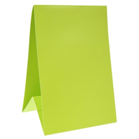 Marque-table carton vert anis 15 cm les 6