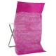 Housse dossier de chaise intissé fuchsia les 10