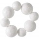 Ronds de Serviette Boules Blanc