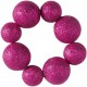 Ronds de Serviette Boules Fuschia