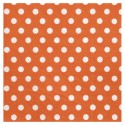 Serviettes de table orange à pois en papier les 20