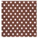 Serviettes papier chocolat à pois les 20