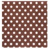 Serviettes papier chocolat à pois les 20