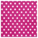 Serviette papier fuchsia à pois Serviette de table