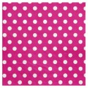 Serviettes papier fuchsia à pois les 20