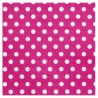 Serviette papier fuchsia à pois Serviette de table