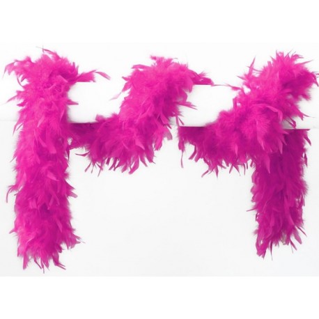 Boa fuchsia en plumes 68 grs - 1.80 M