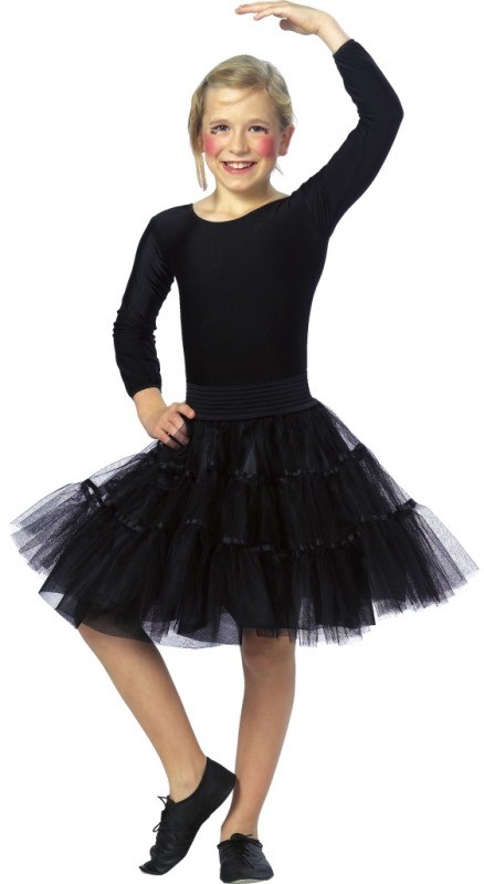 Jupe Longue Superposée En Tulle Noir GAP – Taille Enfant 6-7 Ans – Taille élastique