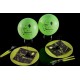 Ballon joyeux anniversaire vert noir 23 cm les 8