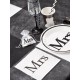 Serviettes de table Mr & Mrs Robe Mrs en papier les 20