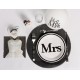 Serviettes de table Mr & Mrs Robe Mrs en papier les 20