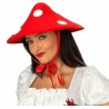 Chapeau champignon rouge à pois blancs adulte et enfant
