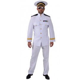 Déguisement officier blanc homme luxe