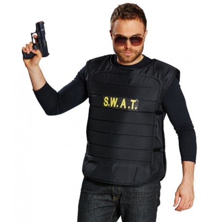 Déguisement gilet swat homme