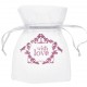 Sachet à dragées vintage with love rose 10 cm les 10