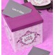 Tirelire vintage with love rose carton 20 cm