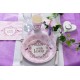 Assiette carton vintage with love rose 22.5 cm les 10