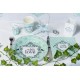 Serviette de table vintage with love menthe papier les 20