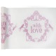 Chemin de table vintage with love rose 5 M