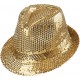 Chapeau borsalino sequin or adulte