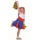 Déguisement cheerleader USA fille pompom girl luxe