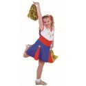 Déguisement cheerleader USA fille pompom girl luxe