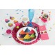 Assiette carton cupcakes gourmandise 22.5 cm les 10