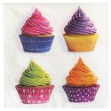 Serviettes de table cupcakes papier les 20