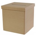 Tirelire kraft naturel carton 20 cm