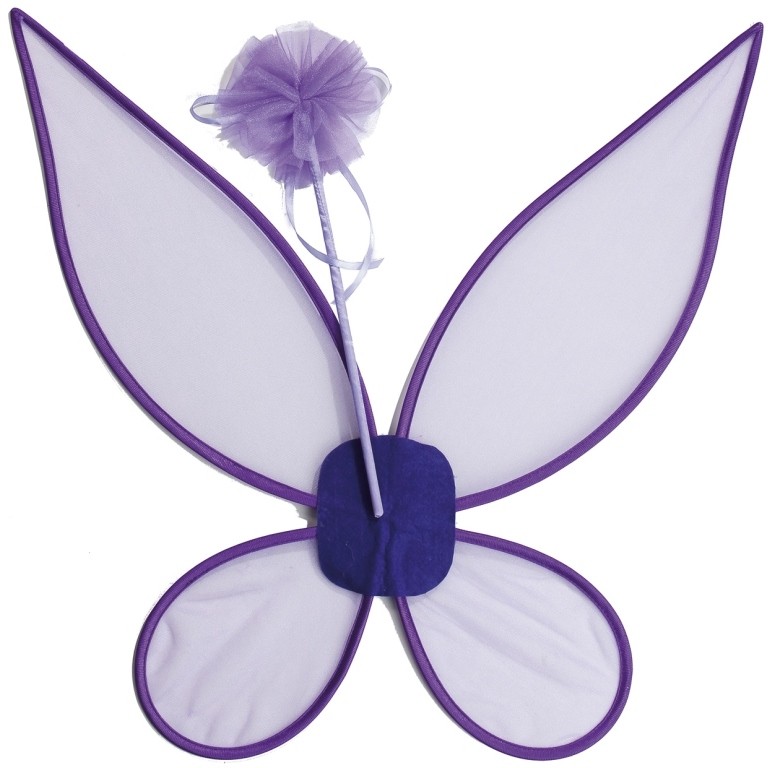 Set Costume De Fée - Ailes En Organza Scintillantes + Diadème + Bâton étoile - Accessoires Déguisement Pour Enfant Et Adulte - Blanc - 4