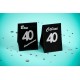 Confettis anniversaire 20 ans argent pailleté les 6