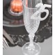 Confettis anniversaire 25 ans argent pailleté les 6
