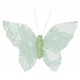 Papillon dentelle menthe sur pince les 4