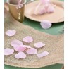 Pétales roses en tissu avec feuilles les 100