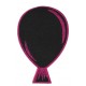 Marque-place ardoise ballon fuchsia pailleté sur pince x 4