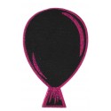 Marque-place ardoise ballon fuchsia pailleté sur pince les 4