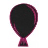 Marque-place ardoise ballon fuchsia pailleté sur pince les 4