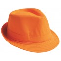 Chapeau Fedora orange adulte