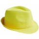 Chapeau Fedora jaune adulte