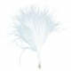 Plumes blanches 7 cm les 20