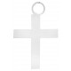 Pendentif croix blanche décorative 2.5 cm les 6