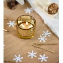 Confettis de table flocon de neige blanc 20 g