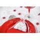 Confettis de table flocon de neige rouge 20 g