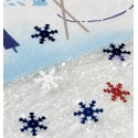 Confettis de table flocon de neige bleu 20 g