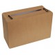 Tirelire valise kraft naturel en carton 24 cm