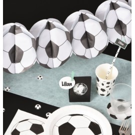 Guirlande ballons de foot en papier 3.25 M