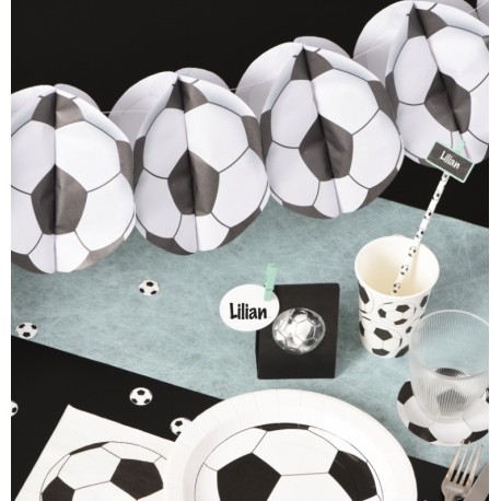 Guirlande ballons de foot en papier 3.25 M