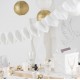 Guirlande coeurs blancs en papier 3.25 M
