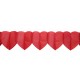 Guirlande coeur rouge en papier 3.25 M